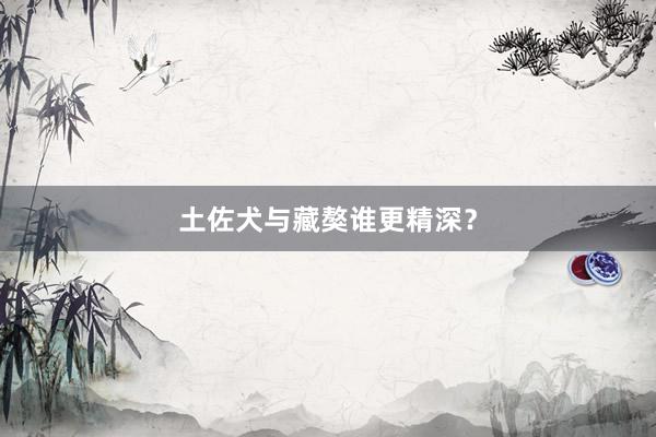 土佐犬与藏獒谁更精深?